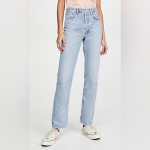 Agolde Light Blue Straight Leg Jeans